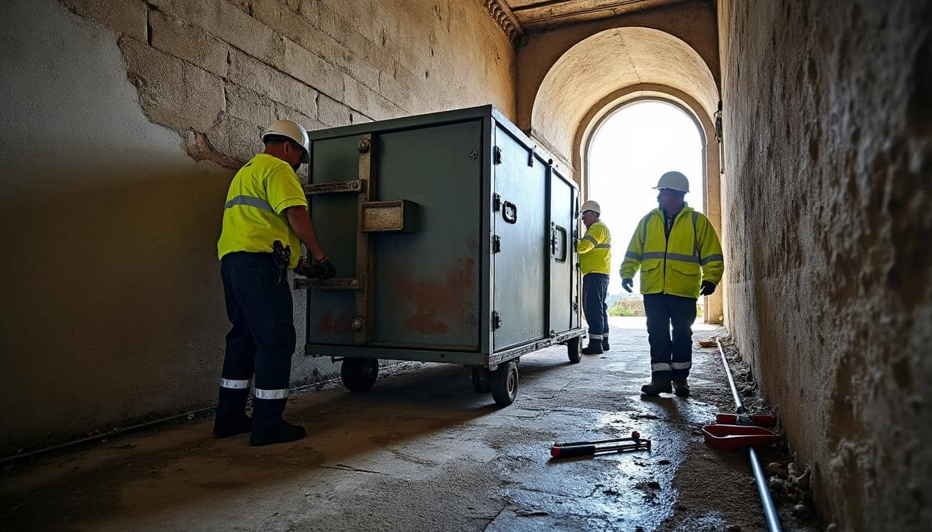 Illustration: Pourquoi le déménagement du coffre-fort exige une approche spécialisée