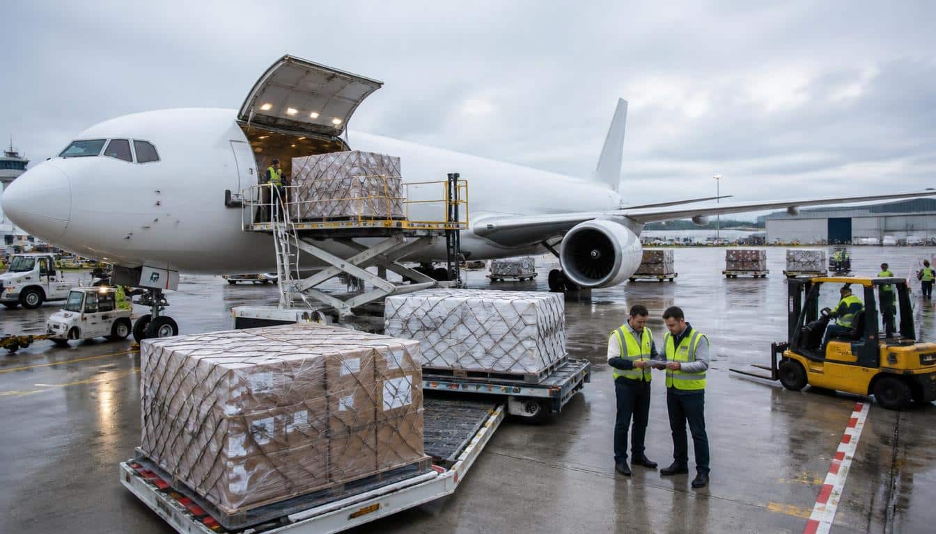 Transport aérien de marchandises : délais et règles